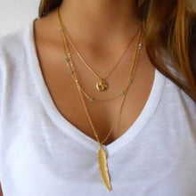 Load image into Gallery viewer, Flawless Women Multilayer Irregular Necklace Gold