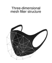 Load image into Gallery viewer, Face Mask Black Breathable