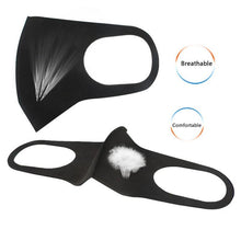 Load image into Gallery viewer, Face Mask Black Breathable