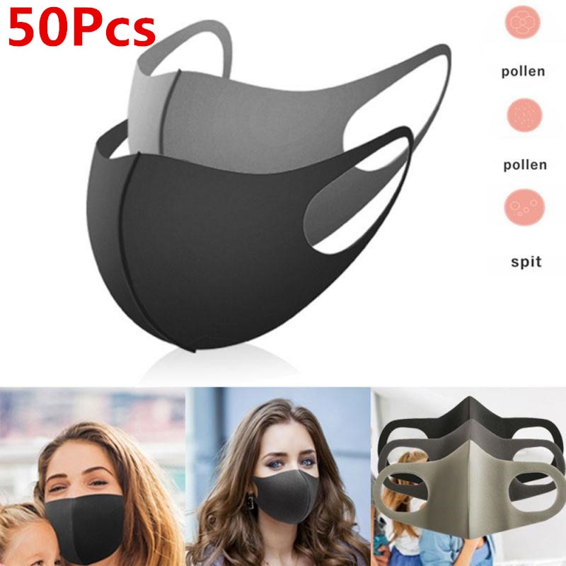 Face Mask Black Breathable